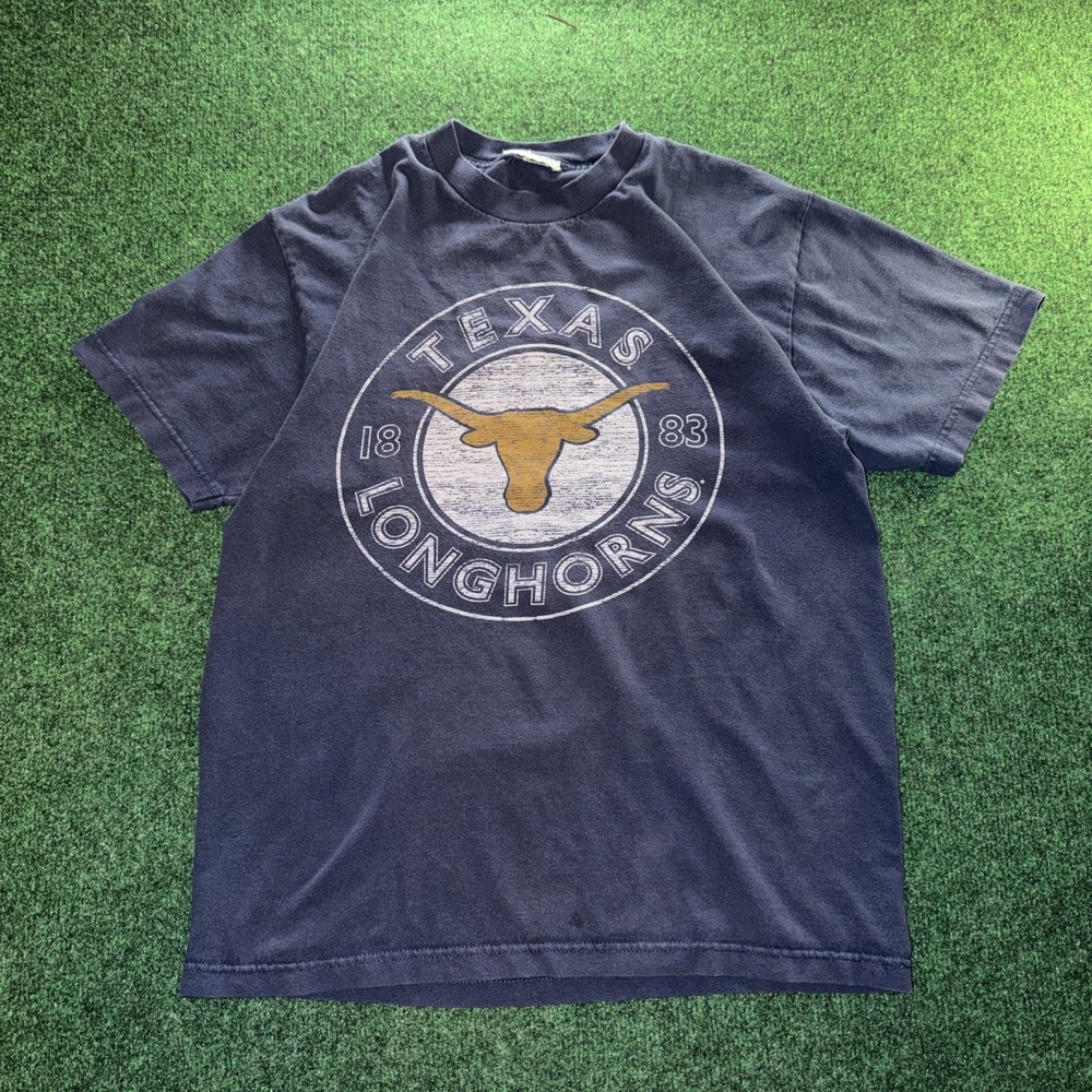 Texas Longhorns Graphic T Shirt Men's Medium Blue T Shirt (check Measurements)
